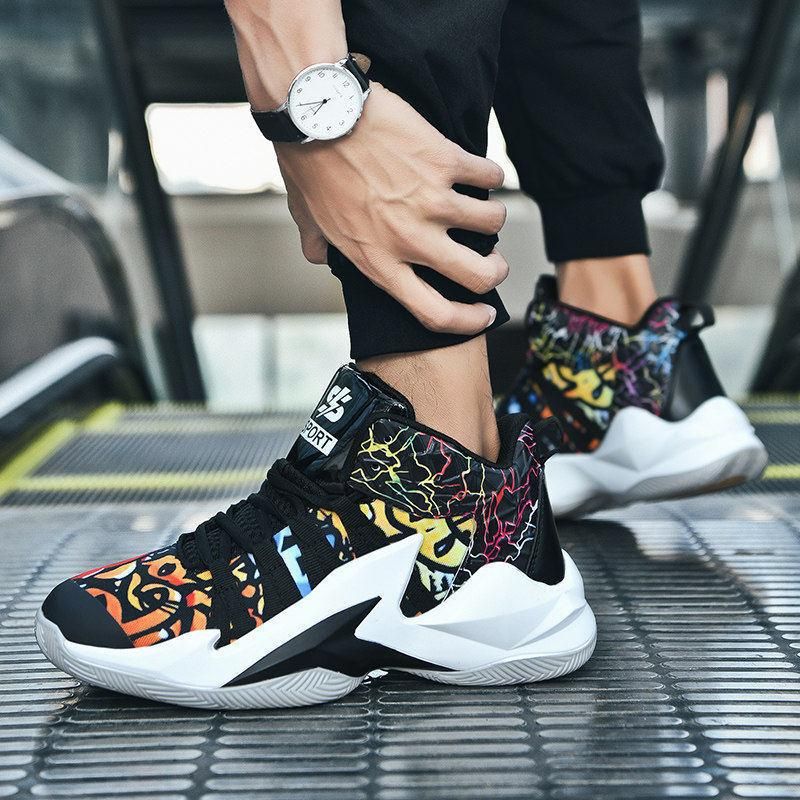 Basketball Shoes New Breathable Basketball Shoes for Men and Women Black