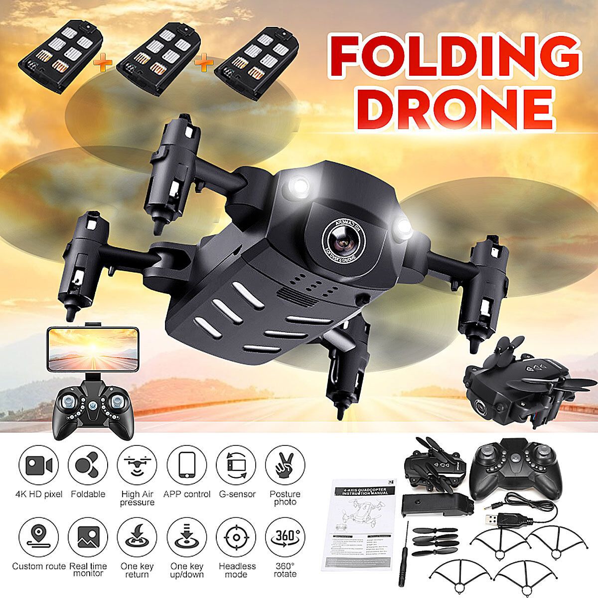 S8 1080P/720p HD Camera Fixed Remote Control Black/Red/White 200W Pixels Red