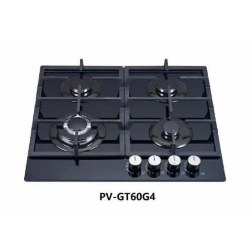 Tempered Glass 4 Burner Gas Cooker-top - 60cm X50cm