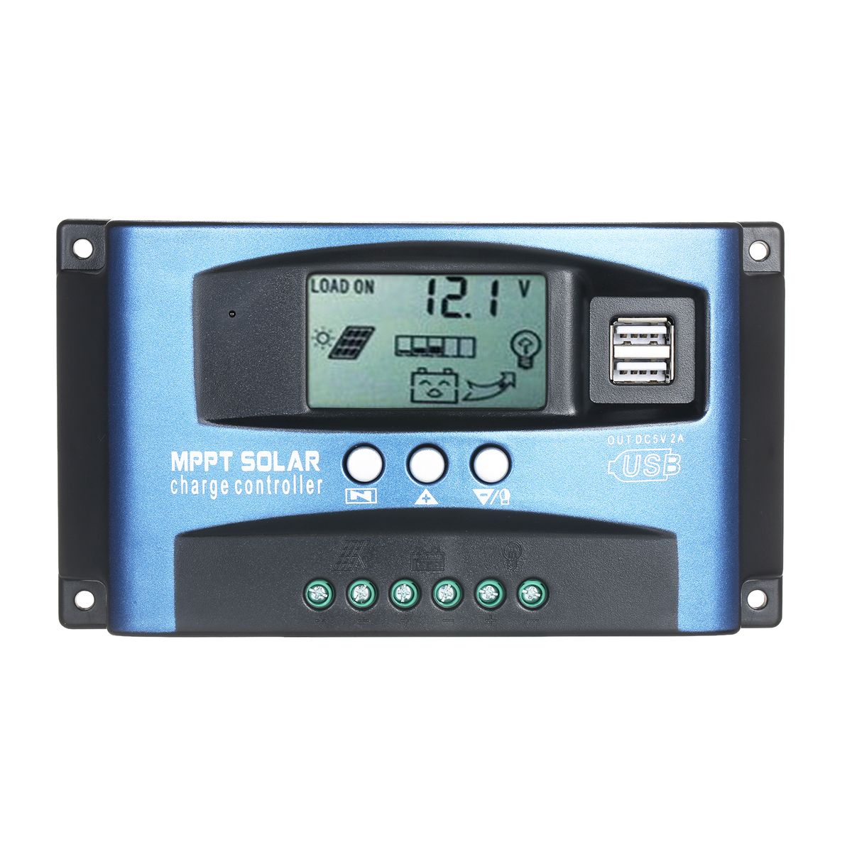MPPT Solar Charge Controller Dual USB Solar Controller Smart