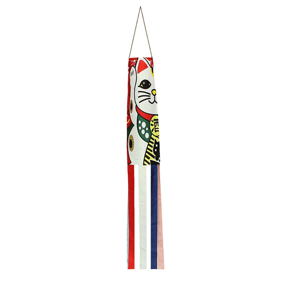 Japanese Nobori Koinobori Carp Streamer Windsock-Fortune Cat