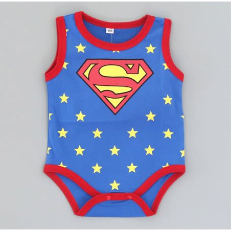 Sleeveless Superman Bodysuit