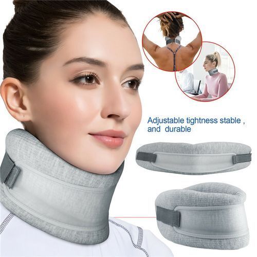 Adjustable 2-in-1 Neck Brace Collar Cervical Support Traction Pain Relief Device