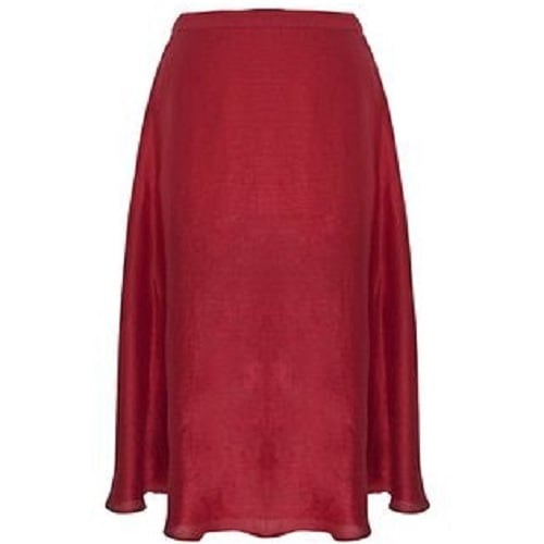 Women's Flare Prom Skirt - Bright Red 1