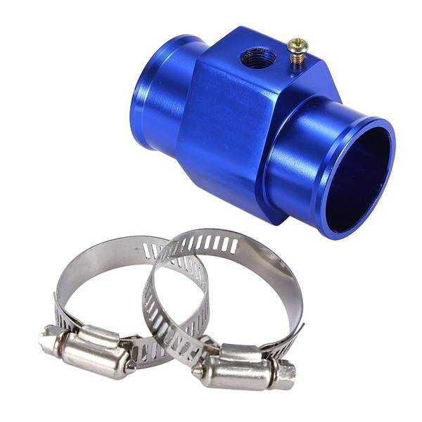 34mm Blue Car Water Temperature Temp Sensor Hose Joint Pipe 32mm