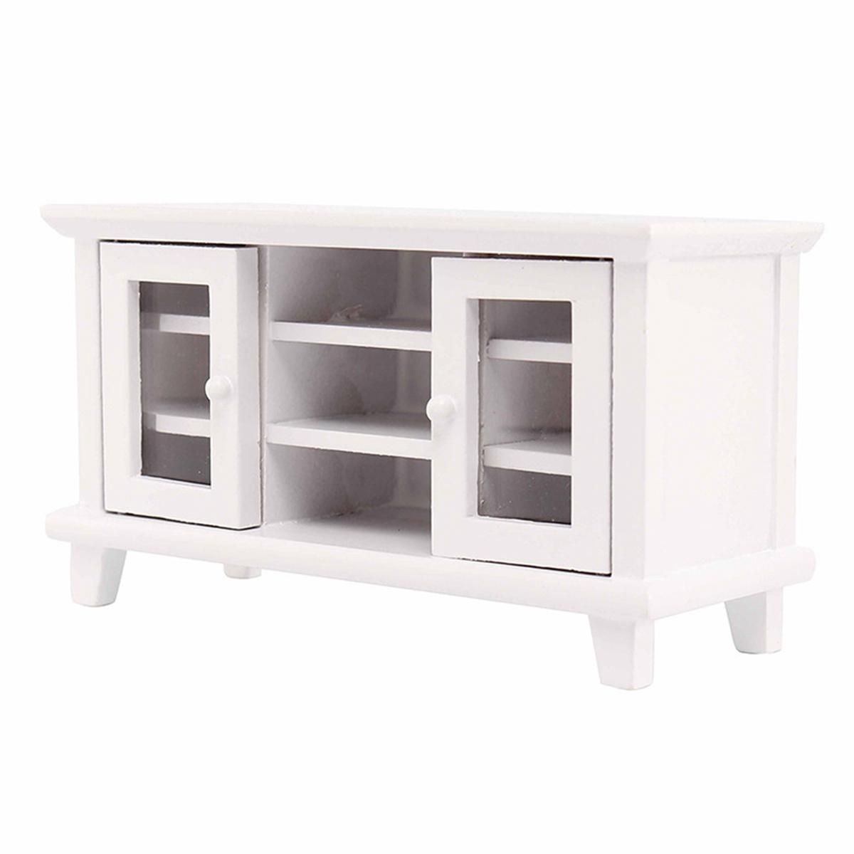 1/12 Scale Dollhouse Furniture Miniatures TV Cabinet Stand