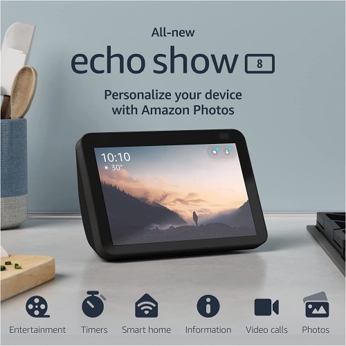 Echo Show 8 2nd Generation, 2021 | HD Smart Display With Alexa And 13MP Camera