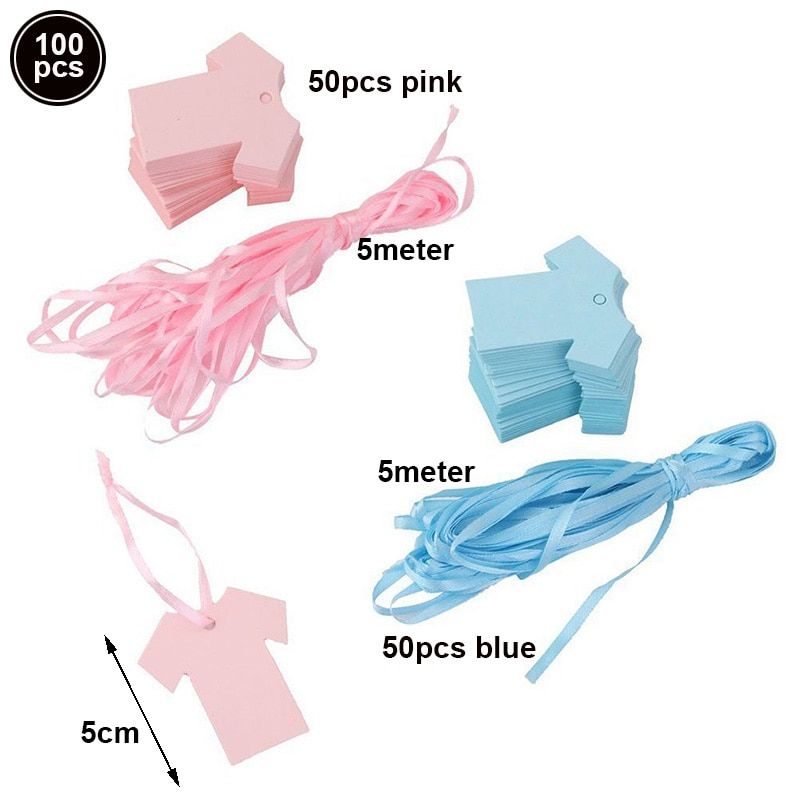 Boy Or Girender Reveal Party Welcome Baby Shower Decoration Sash/Daddy To Be Tinplate Badge Team Boy Ballon Water Sticker Total 100pcs