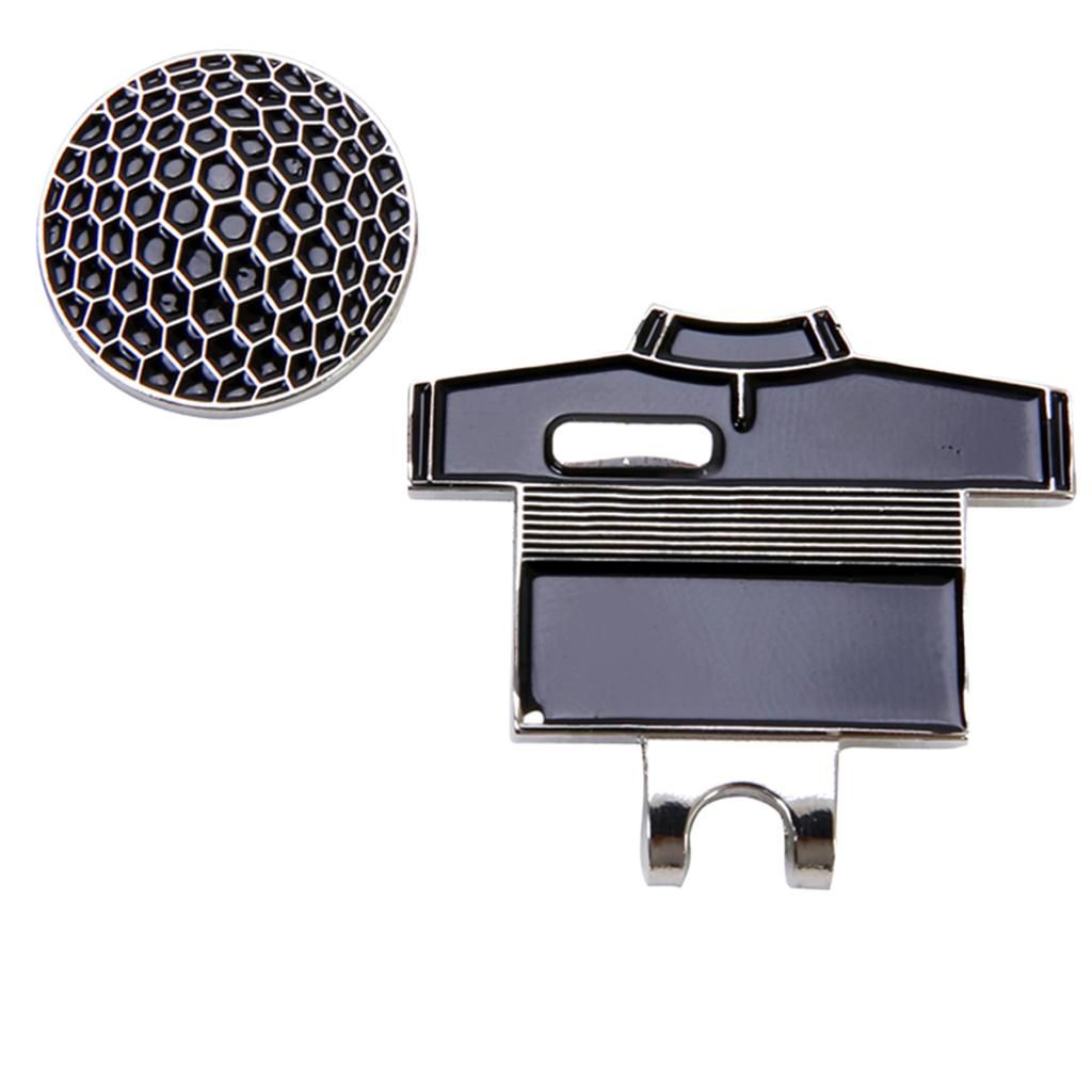 Premium Golf Hat Clip With Magnetic Ball Maker For Golf   Tie, Black