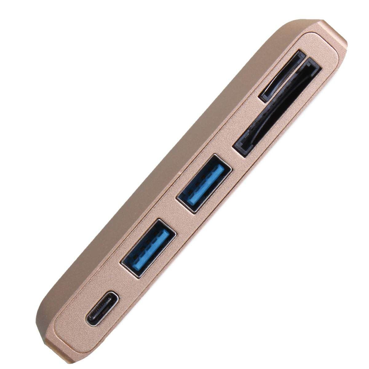 USB 3.1 With 3.0 Card Reader Extended Can Be Charged Material: ABS + Aluminum Alloy Features: Charge / Transfer Data Golden