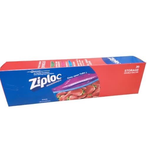 Ziploc Storage Double Gallon - 20 Bags