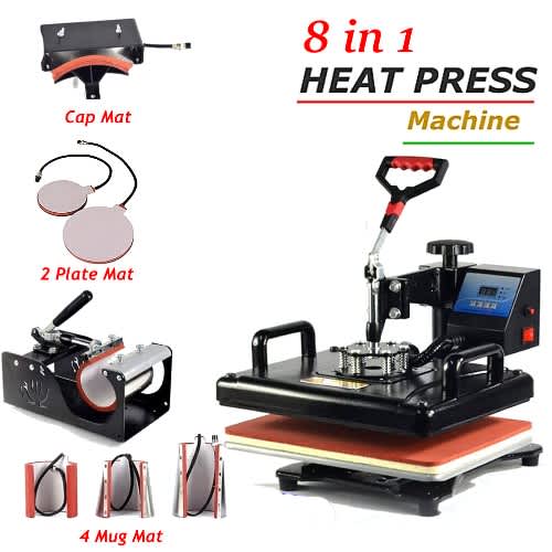 8-in-1 Multi-function Digital Heat Transfer Machine
