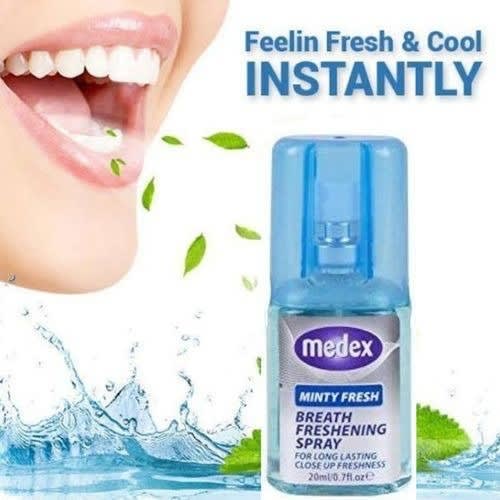 Medex Antibacterial Mouth Spray - Spearmint Mouth Odor Corrector-20ml