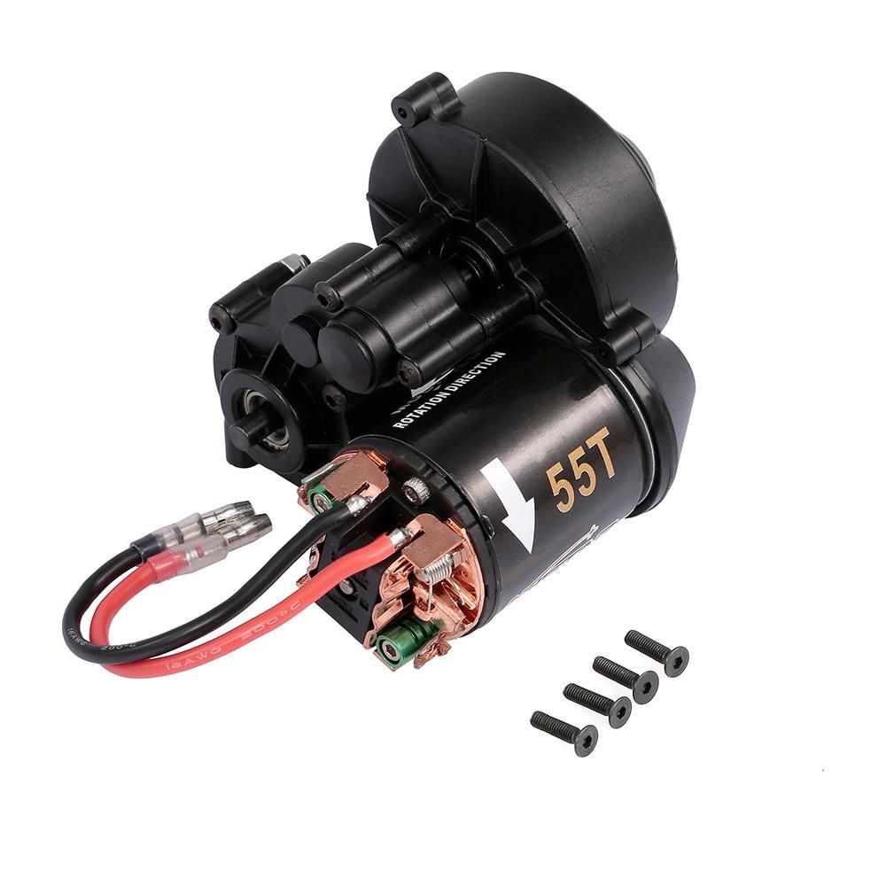 AUSTAR 540 55T RC Brushed Motor with Gear Box for 1/10 Axial SCX10 RC4WD D90 Crawler Climbing RC Car