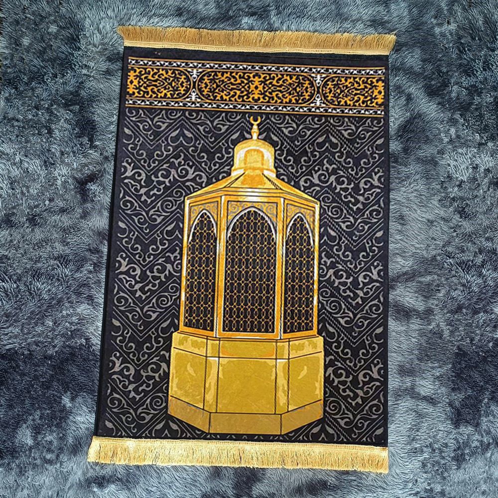 80CMX120CM Large Size Adult Premium Turkish Soft Velvet Muslim Prayer Mat