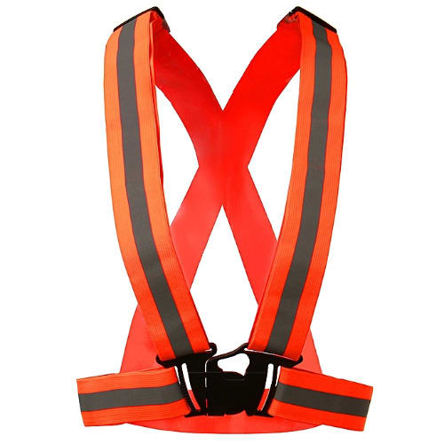 Safety Elastic Reflective Vest Belt - Orange