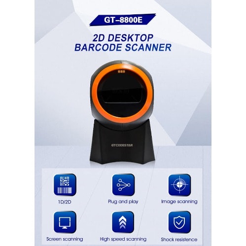 Table Top Barcode Scanner - 2d Gt-8800g