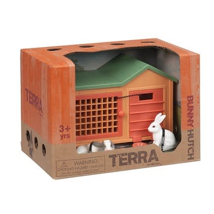 Terra By Battat Bunny Hutch - Rabbit Toy Animal Figure Playset