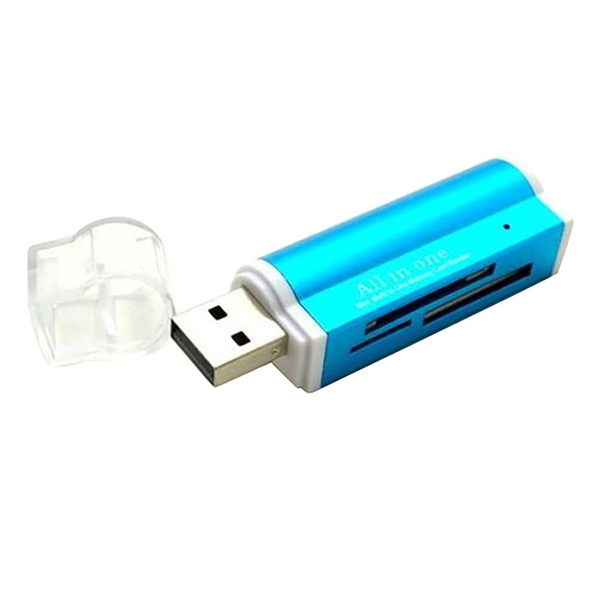 Mini USB 2.0 Multi-Function High Speed Micro-SD TF MMC-Blue