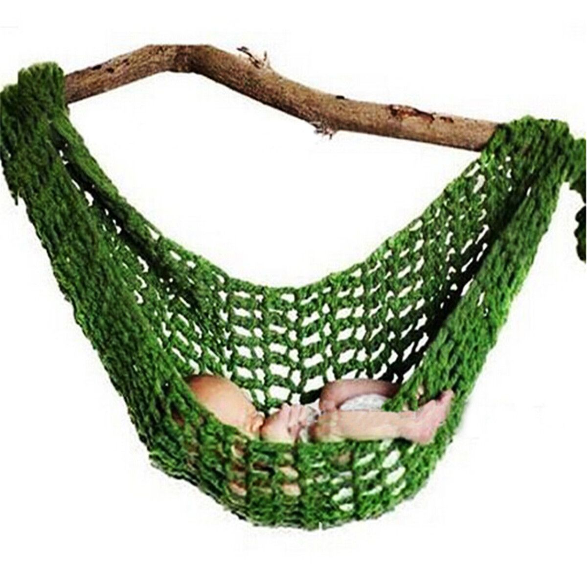 Baby Hammock Photography Props Boys Girls Newborn Infant Costume Photo Props Green {average Size}