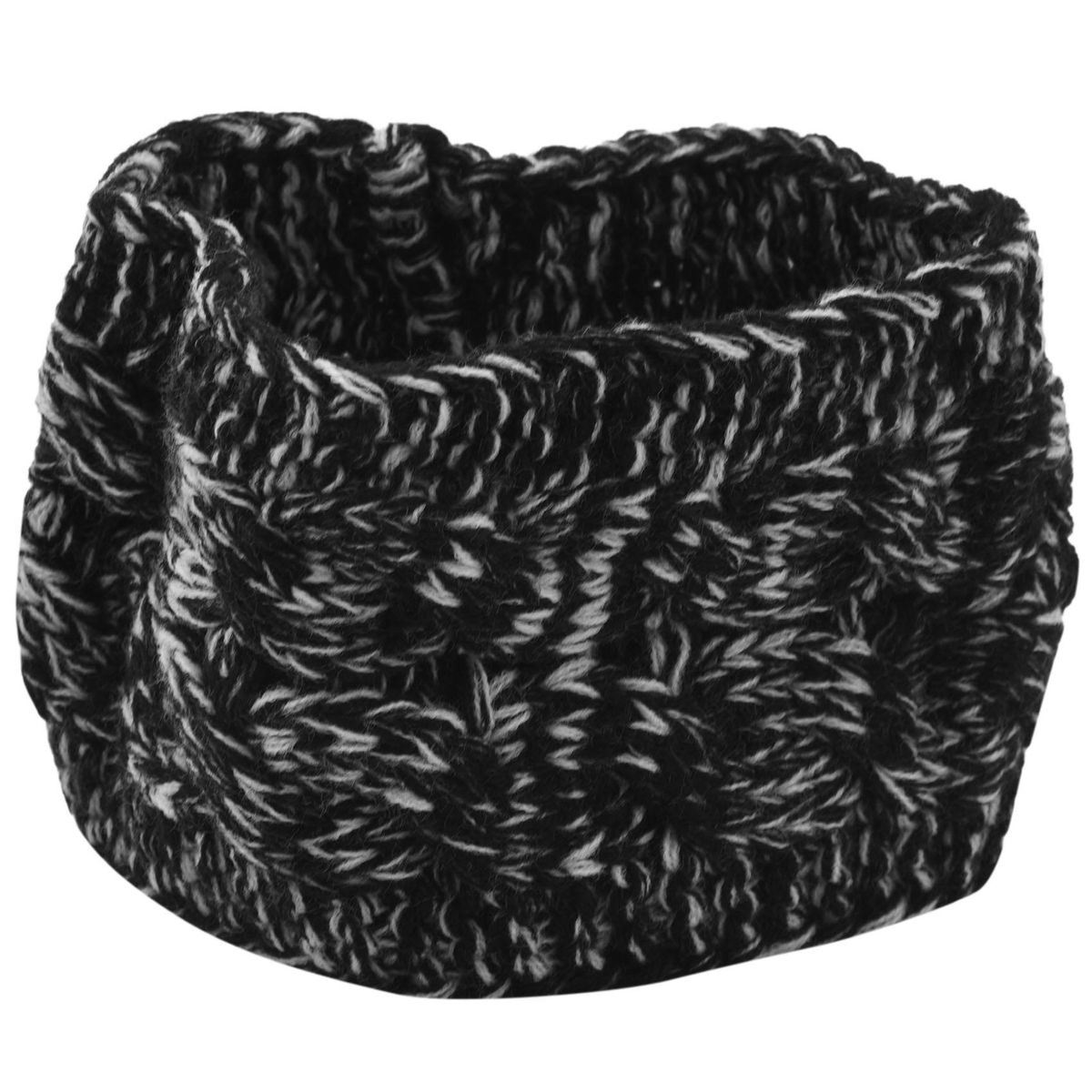 Black And White Ear Warmer Headband For Women Hair