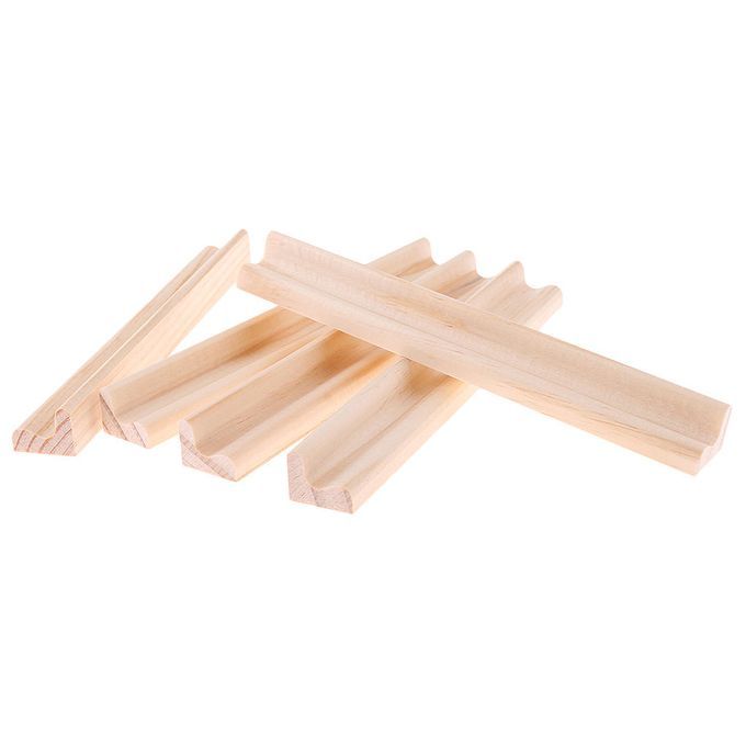 5 Pcs Wooden Spelling Tiles Letters Rack Holder For Wall Decor Arts