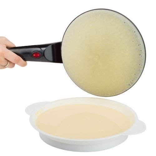 Electric Crepe Maker With Free Egg Beater