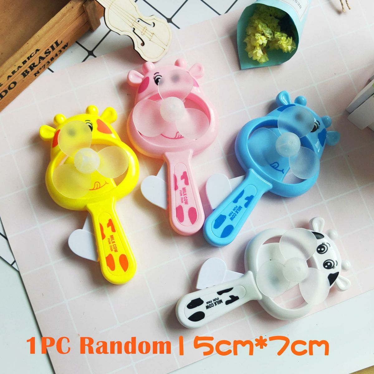 Handheld Cooling Air Cartoon Fan Page Kids Mini Summer Portable Conditioner Manual Children 1PCs Cubs Hand For Mini Pressure