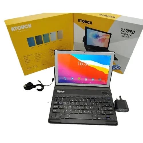 X19 Pro Tablet Pc With Keyboard - 10" - 256GB ROM -8GB  RAM - 5g Dual Sim - 10000mAh