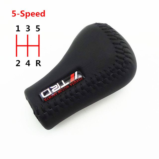 Universal 5Speed PU Leather Gear Shift Knob