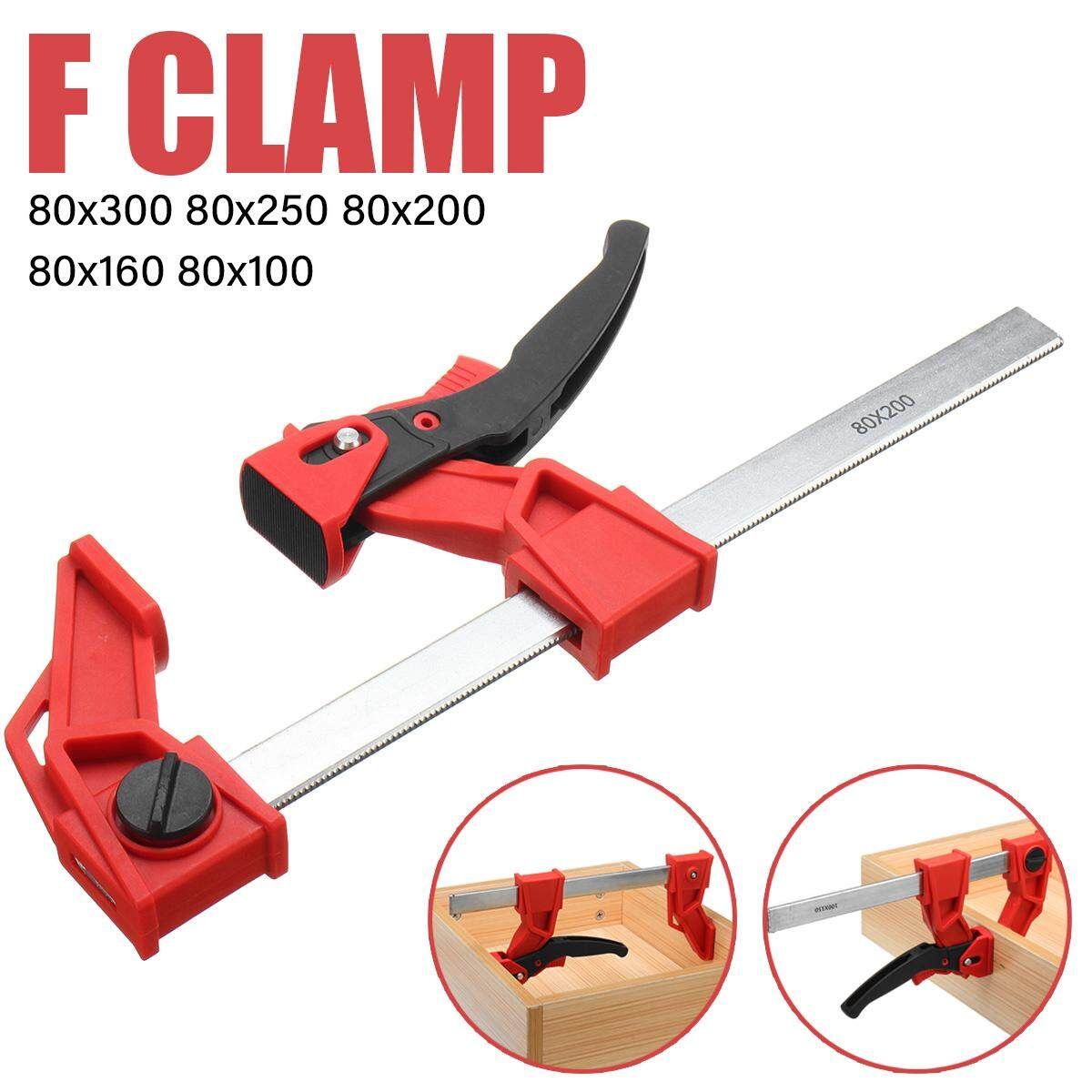 80-300mm Woodworking Clamp Quick Release Wood Working Bar F Clamp Grip Ratchet Squeeze DIY Hand Carpentry Gadgets Heavy Duty 80-100mm