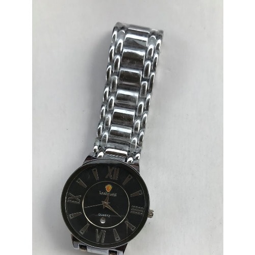 Sleek Men's Stainless Steel Wrist Watch