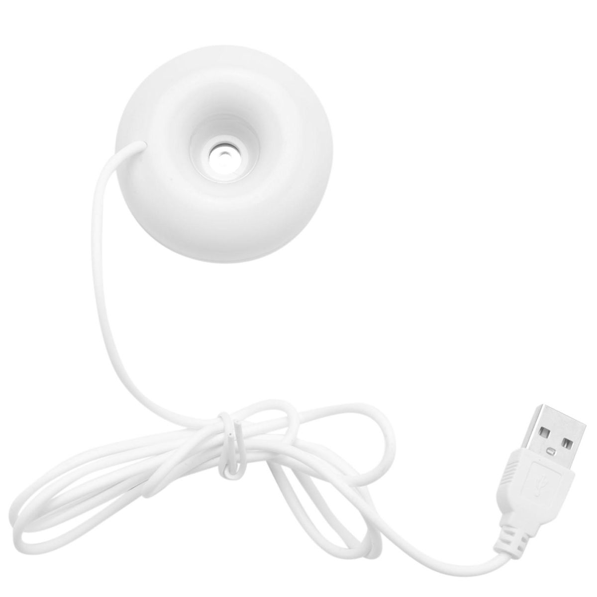 White donut  usb office desktop mini  portable air purifier white