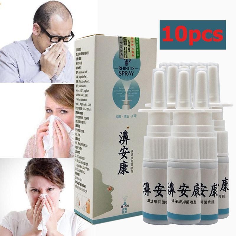 Nasal Care Health Sinusitis 10pcs Spray Treatment Chronic Traditional Spray Rhinitis Herb Medical Rhinitis Nose Chinese