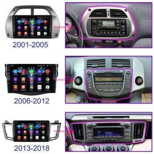 Toyota RAV4 2001/2002/2006/2008/2011/2013/2014~2017 HD Android Navigation Player+Reverse Camera
