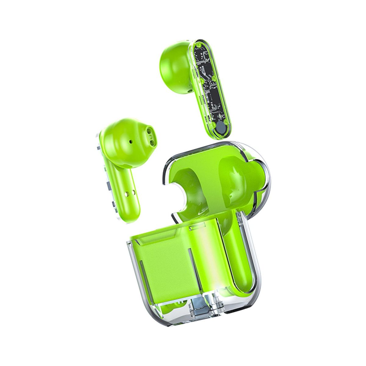 BT 5.3 Wireless BT Clear Cover Headphones In-Ear Headset