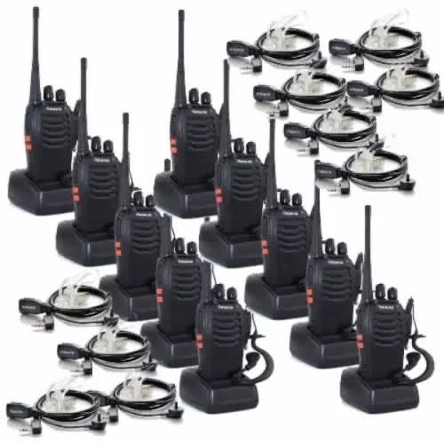 Walkie Talkie - 10 Pieces With Earpieces