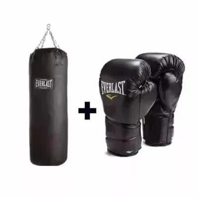 High Grade Everlast Punch Bag + Boxing Gloves