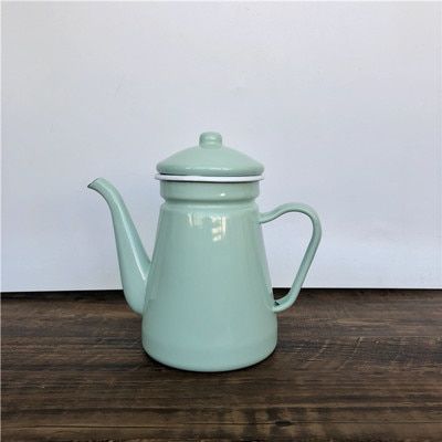 Tea Kettle Enamel Pot Waterkoker Teapot Vintage Home Decor