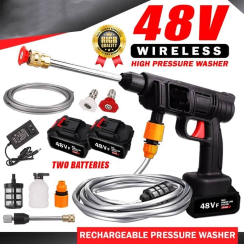 Cordless High Pressure Washer - 48V Double Batteries