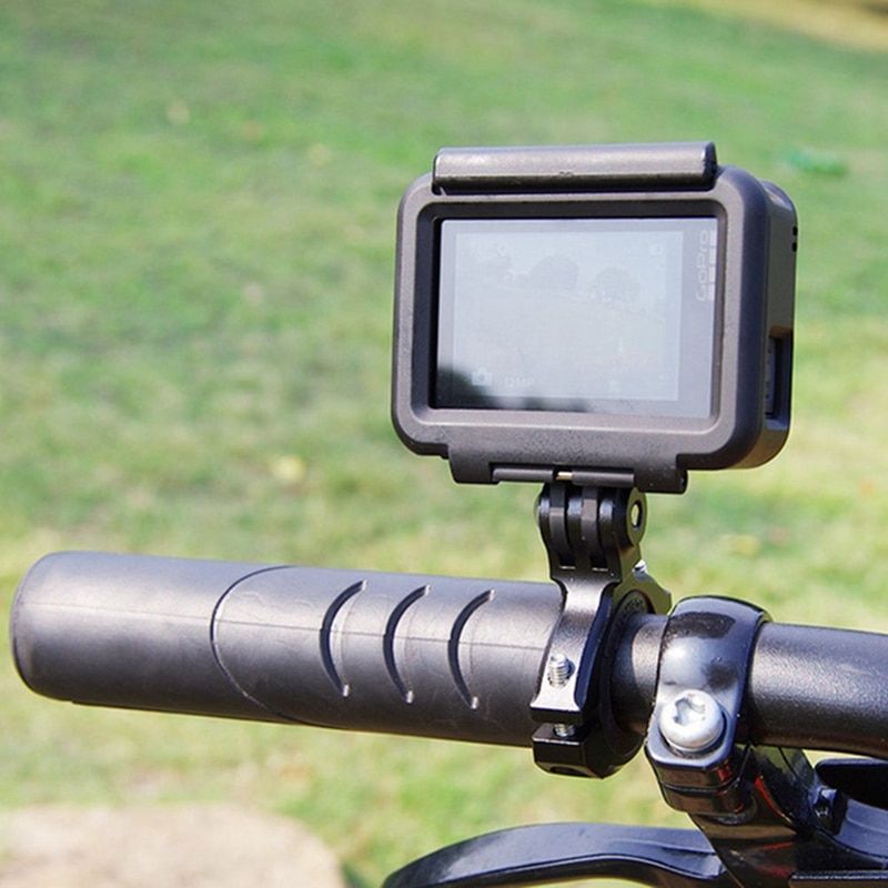 Cheap Bike Handlebar Mount Bicycle Motorcycle CNC Aluminum Holder For Hero 5 6 4 3+ SJCAM Xiaoyi 4K SJ5000 Accessories