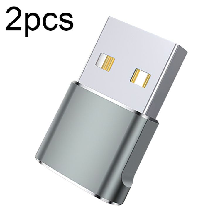 WH-7659 2pcs USB 2.0 Male To USB-C / Type-C Female Adapter