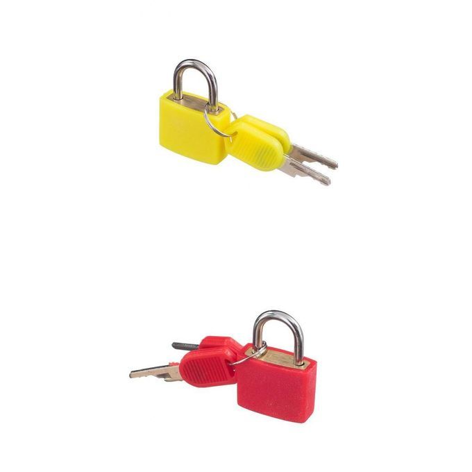 2 Pack Small Padlocks W Two Keys Suitcase Bag  Locks Red And