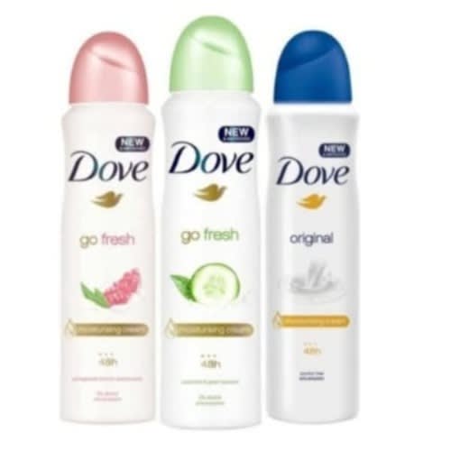 Go Fresh Deodorant Spray 0% Alcohol- Antiperspirant - 250ml X 3pcs