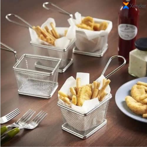 Steel Mini Serving Chip Basket - B1pcsig