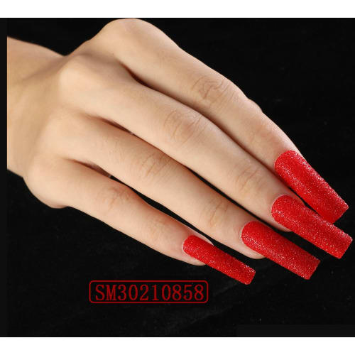 Ballet Coffin Full Cover Long Press On Nail Tips - Sm30210858  -  24 Pieces