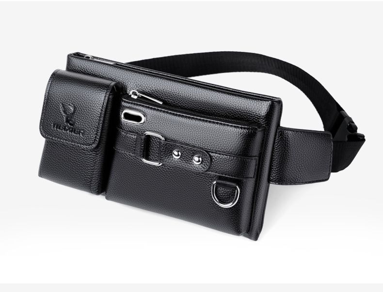 Trendy Multifunctional Leather Cross-bag/ Waist Bag