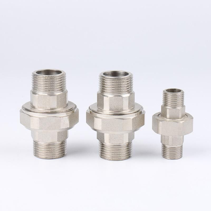 304 Double Head Exterior Plug Union Swivel Cast Pipe 304 Stainless Steel Hexagonal Thread Plumbing Accessories Connector