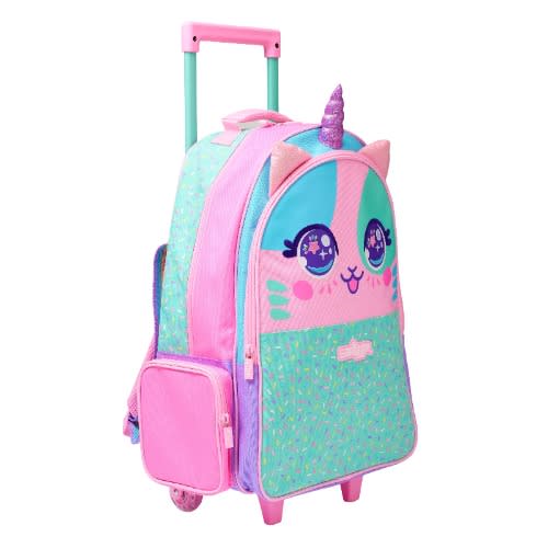 Smiggle Best Budz Trolley Backpack With Light Up Wheels - Pink