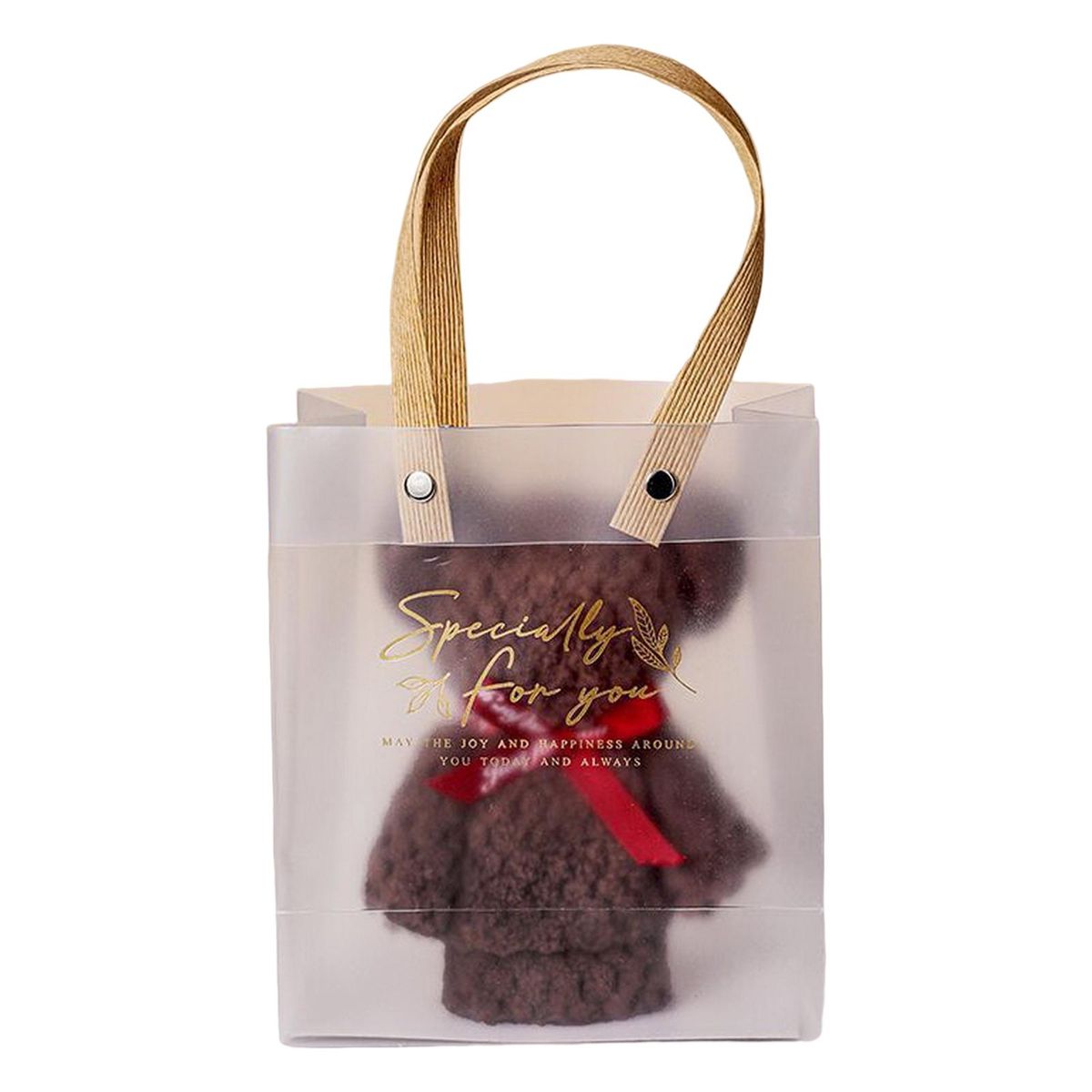 1 Set Bear Towel Bath Towel Promotional Gift Dark Brown